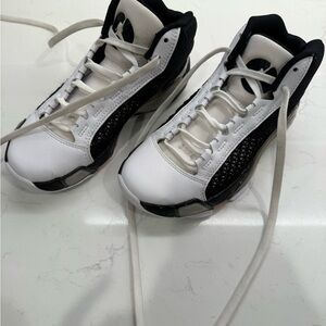 Black & White Jordan Basketball Sneakers
